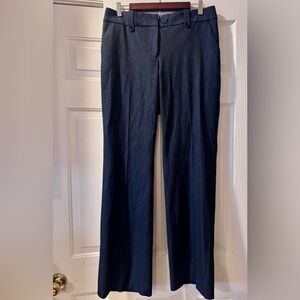 LOFT Navy Wide-Leg Trousers Like New size 8